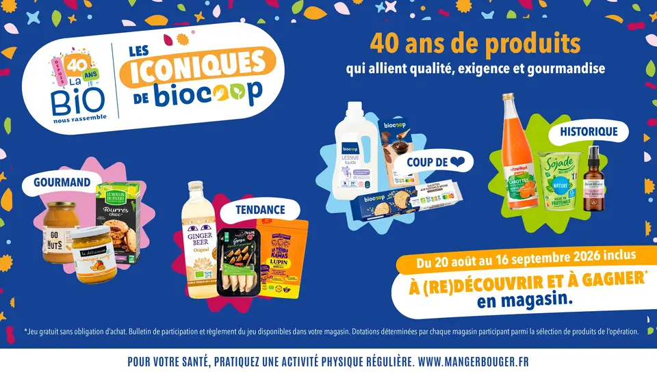 40 ans de produits qui allient qualité, exigence et gourmandise !